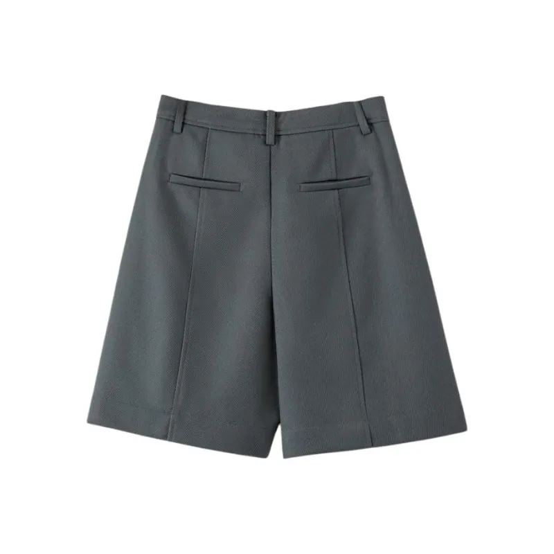 Late White Casual Shorts Women's-1