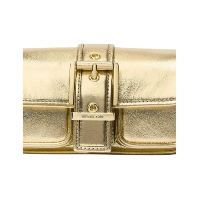MICHAEL KORS Colby Leather Handbag Shoulder Bag Mini Women's Light Gold-4