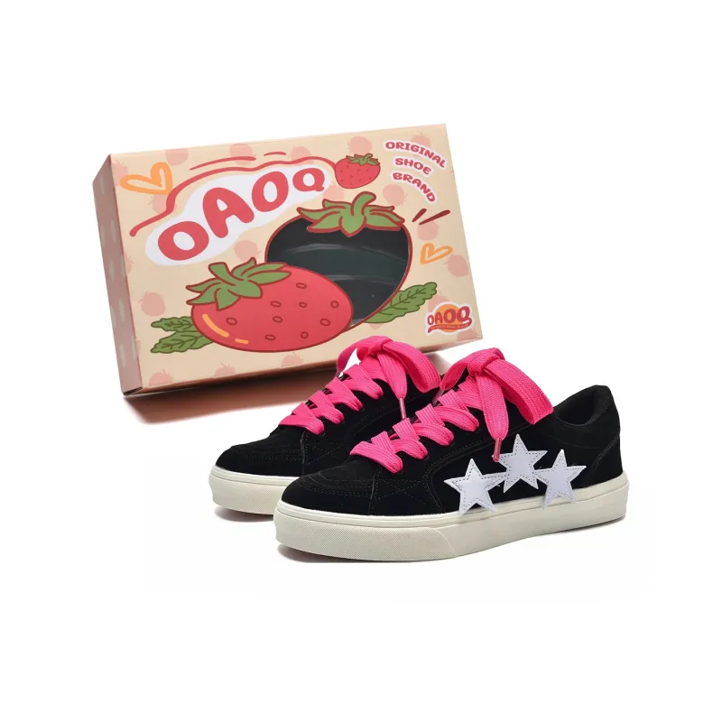 OAOQ Slip Resistant Cushioning Abrasion Resistant Lightweight Breathable Low Top Skateboard Shoes Unisex-29