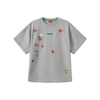Wiggle Wiggle Individual Fashion Crew Neck Top T Shirt Women's