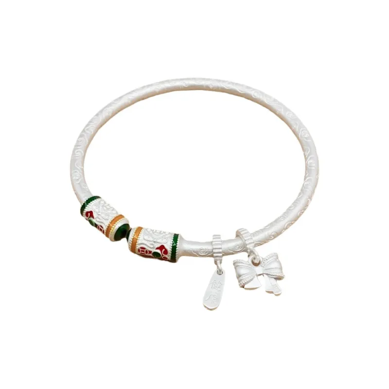 U state Bangle 999 Fine Silver Women's-0
