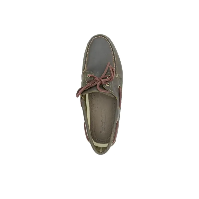 Timberland Classic Boat Lightweight Low Top Casual Shoes Men's Olive Green-3