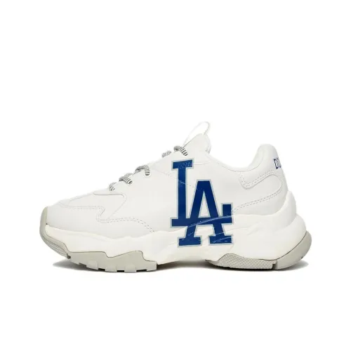 MLB LA DODGERS Anti Slip Wear Resistant Low Top Chunky Sneakers Unisex White