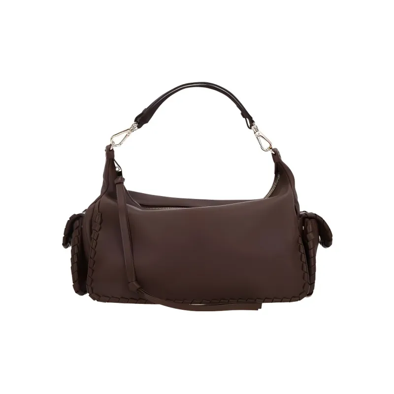 Chloe Calfskin Handbag Shoulder Bag Women's Brown-0