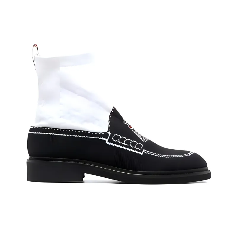 THOM BROWNE Tassel Loafer Sock Boots-1
