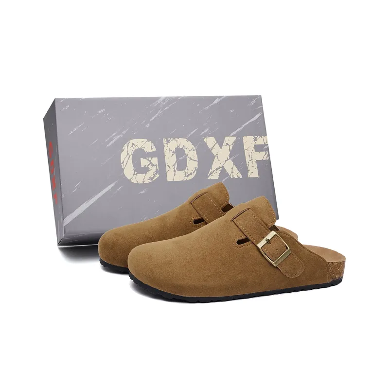 GDXF Quiet Odor Resistant Abrasion Resistant Slip Resistant Closed Toe Slippers Unisex-7
