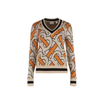 Burberry Sweater Women's Bright Orange