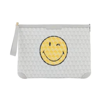Anya Hindmarch Recycled Polyester Clutch Women's Gray
