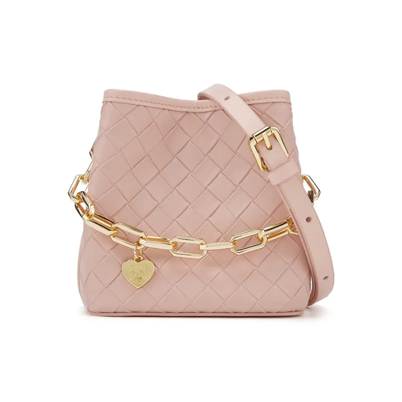ELLE Synthetic Leather Bucket Bag Handbag Women's Multicolor-10