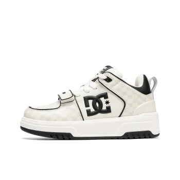 DC Shoes CAMPUS CAS Abrasion Resistant Height Increasing Low Top Skateboard Shoes Men's Monogram White Gray