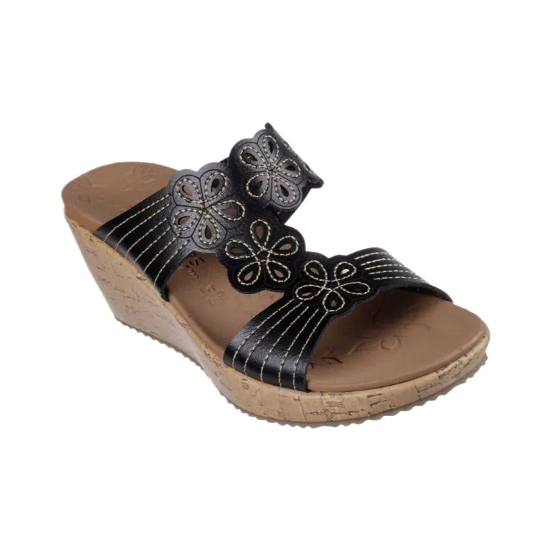 Skechers Beverlee Slip Resistant Slide Slippers Women's Black-3