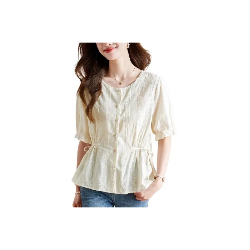 X MOOM Shirts Women's Beige-0