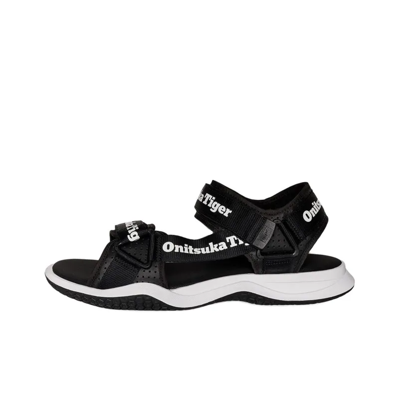 Onitsuka Tiger Ohbori Strap Sandals 'Black White'-0