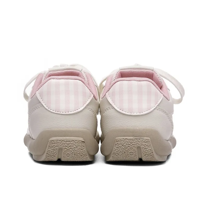 Ordifen Low Top Skateboard Shoes Women's Beige Pink-2