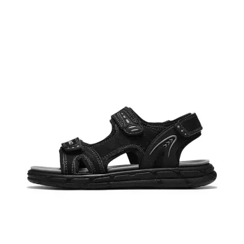 LINGPAO Beach Sandals Men Black/Brown
