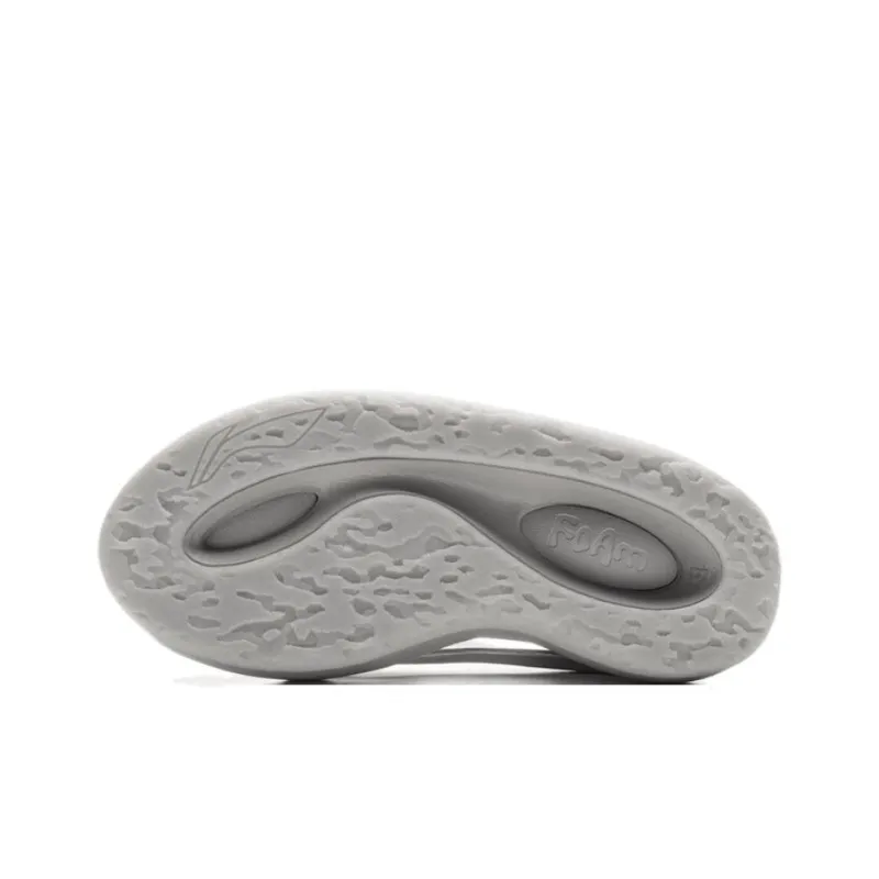 LiNing Cloud Wandering Slay 2.0 Slip Resistant Abrasion Resistant Slide Slippers Unisex Gray-3