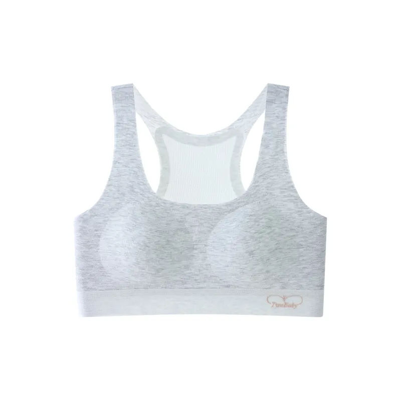 QIANLINGMEI 100% Cotton Girlish Bra Women's-15