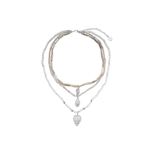 Lost In Echo White Gold Plated Copper Necklaces Women's