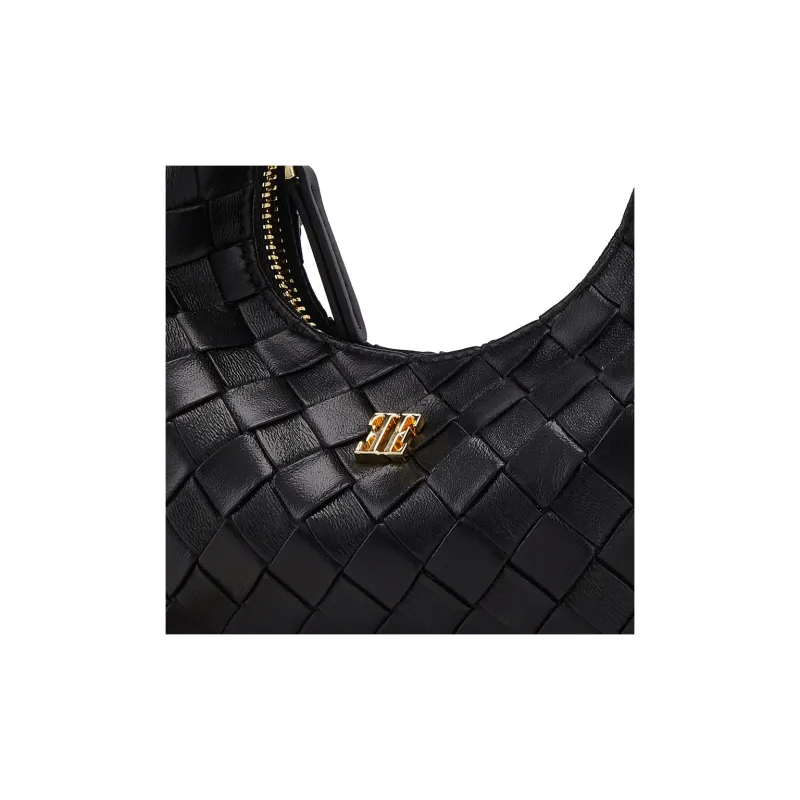ELLE Synthetic Leather Shoulder Bag, Crossbody Bag, Handbag Women's Black/White/Light Yellow/Pink-3