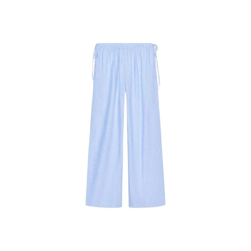 ZARA Casual Pants Women's Blue/White-0