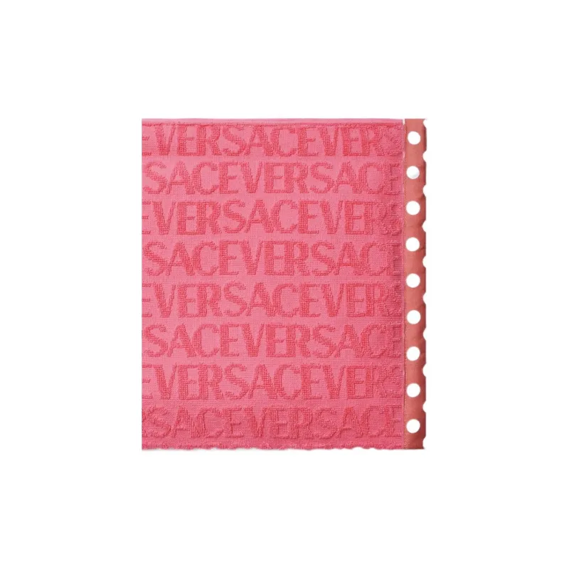 VERSACE Allover Cotton Clutch Women's Pink-3