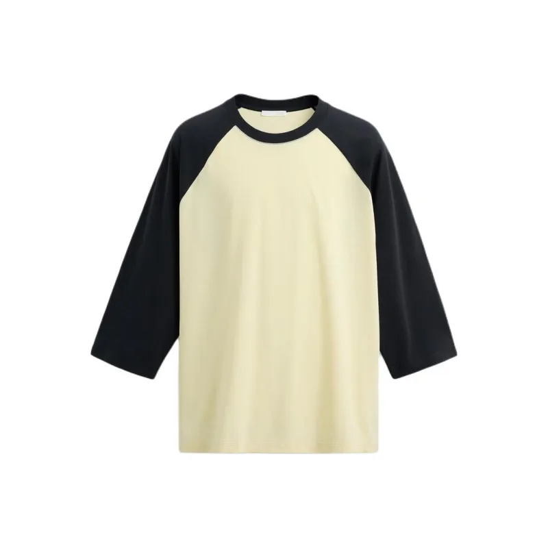 ZARA T Shirts Men Light Yellow-0