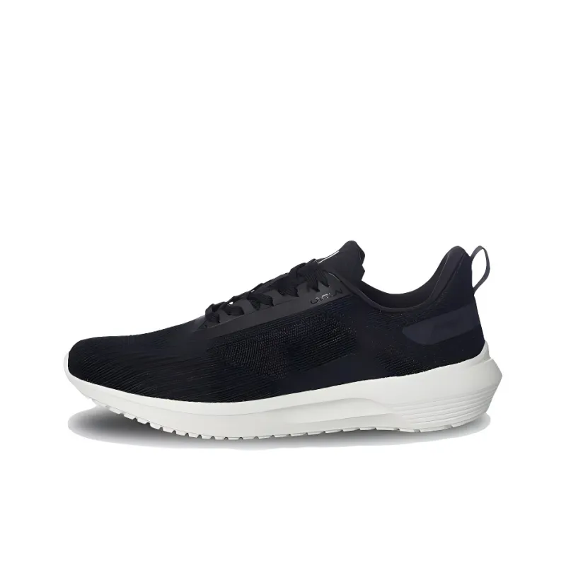 LiNing Cushioning Breathable Lightweight Low-Top Running Shoes Unisex Black-0