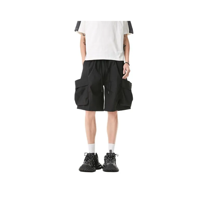 Caramella Cargo Shorts Unisex Black-0