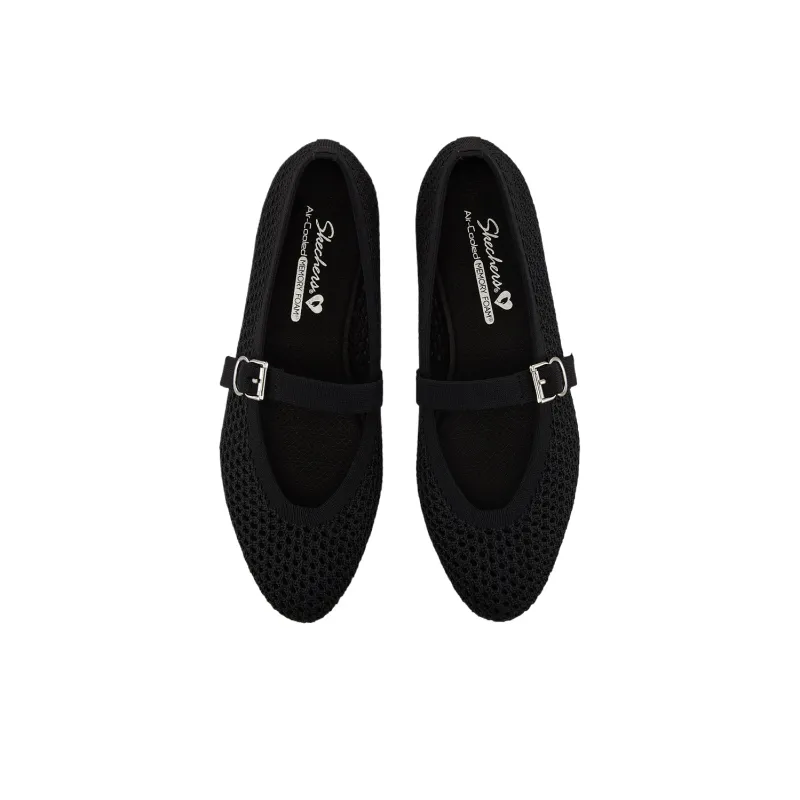 Skechers Cleo 2.0 Low Top Casual Shoes Women's Black-4