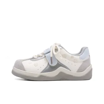 The New Age Family Low Top Skateboard Shoes Women's White Blue