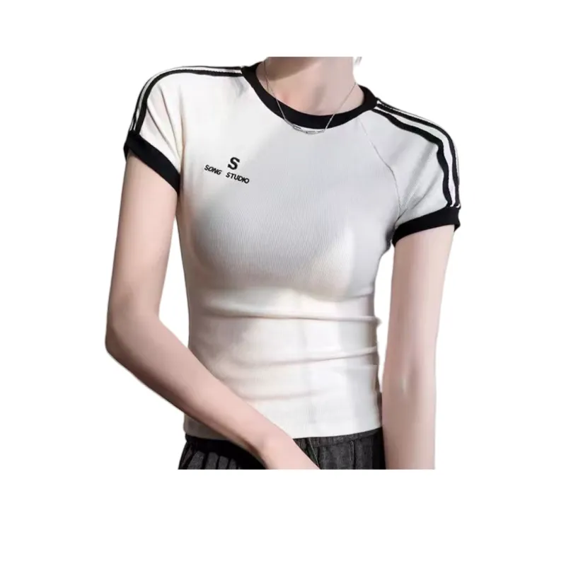 Cotton Gene Crop Tops Women's-0
