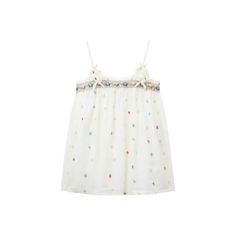SDN by41 Camisoles Women's Embroidery Babydoll Top-0