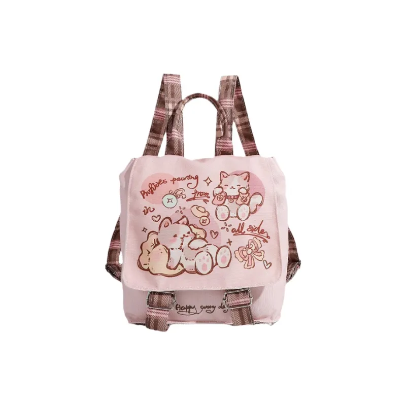 Juju Jimmy Fabric Backpack Regular Women's Pink-0