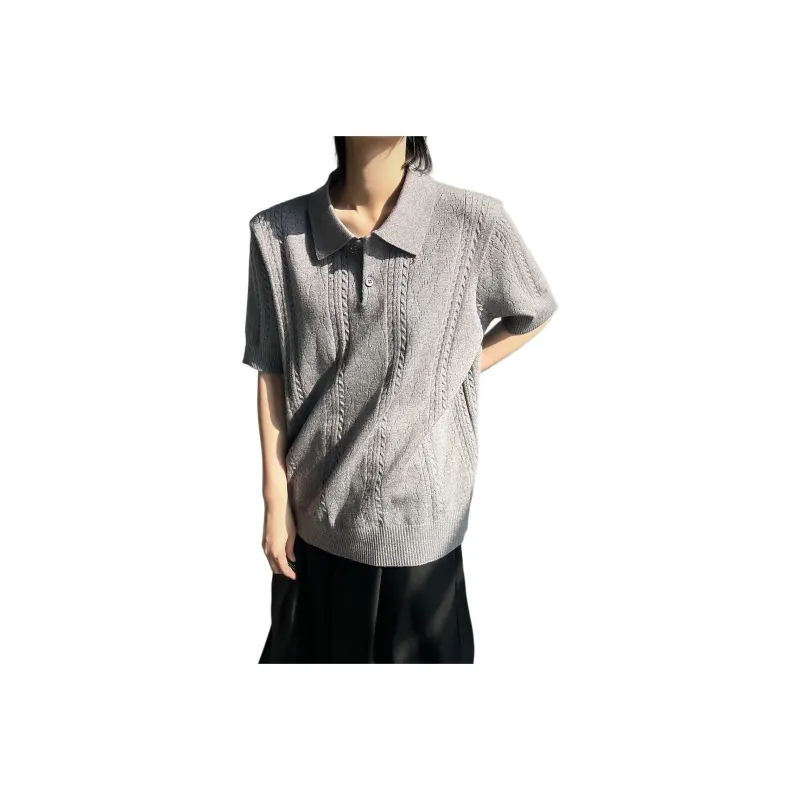 GY.VG Polo Shirts Unisex Gray-1