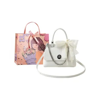 PARK DANCE PU Shoulder Bag, Crossbody Bag, Handbag Regular Women's White/Blue/Pink/Purple/Black