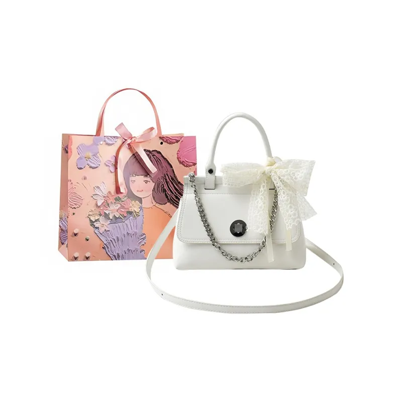 PARK DANCE PU Shoulder Bag, Crossbody Bag, Handbag Regular Women's White/Blue/Pink/Purple/Black-0
