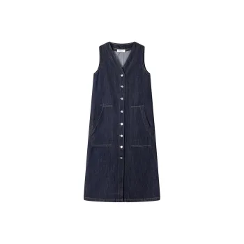 GUAILILUOLI Denim Long Skirt Women's
