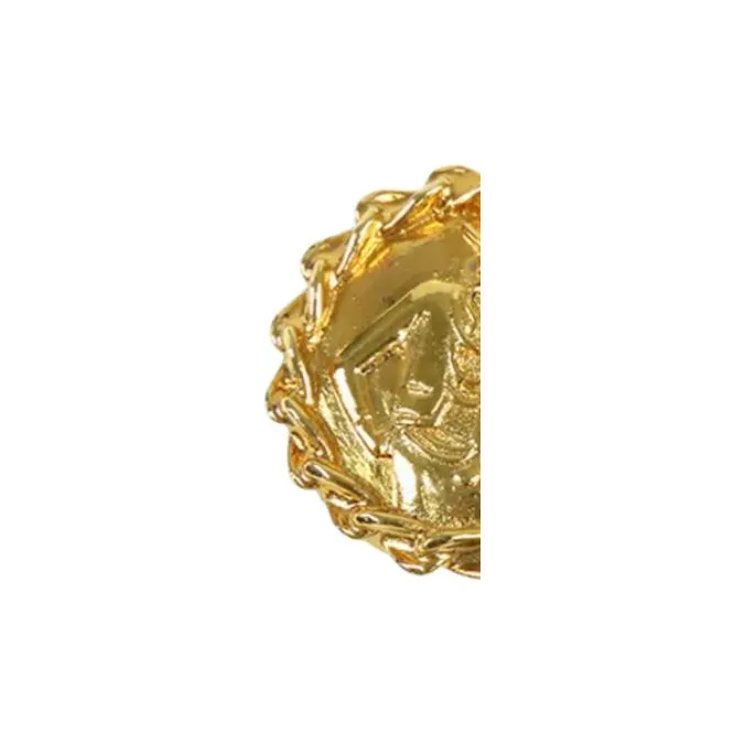 CHANEL 1970 1980 Plated Mademoiselle Clip On Earrings Costume Earrings-2