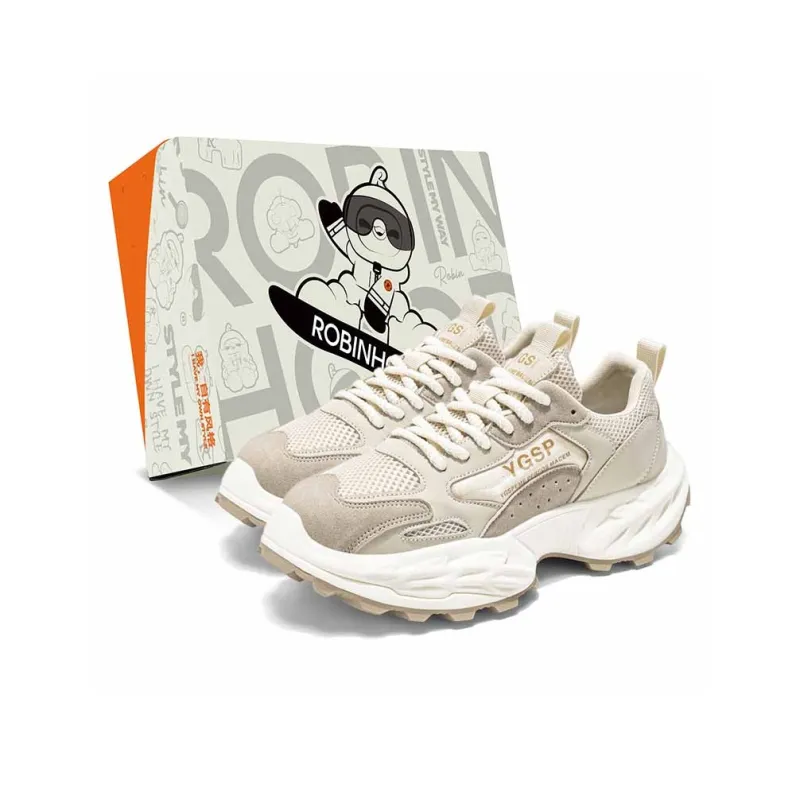 ROBINHOOD Slip Resistant, Abrasion Resistant, Breathable, Lightweight Low Top Chunky Sneakers Men's Box Included-10