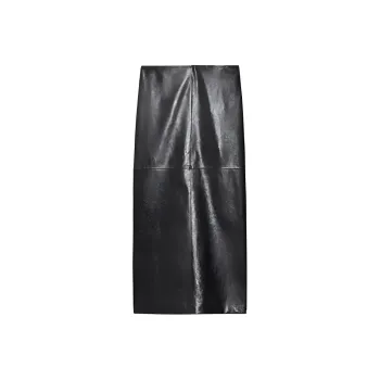 SportMax Leather Skirt