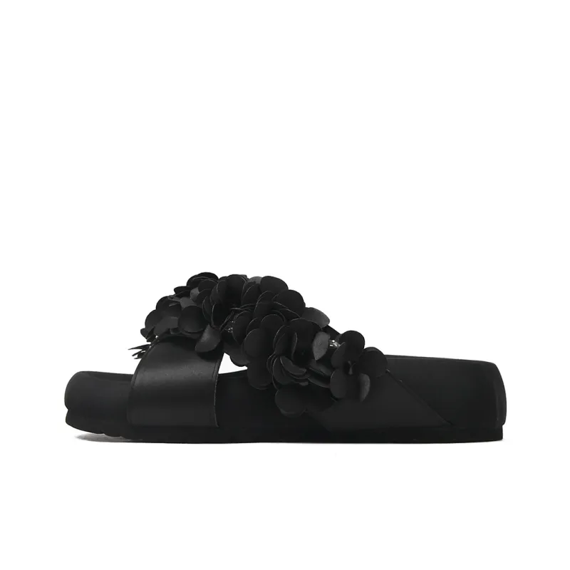 CAMEIDO Slip Resistant Slide Slippers Women's Black-0