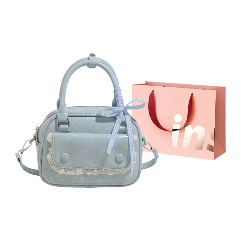 WHEELY BABY+ PU Shoulder Bag, Crossbody Bag, Handbag Women's White/Blue/Yellow/Pink/Black-5