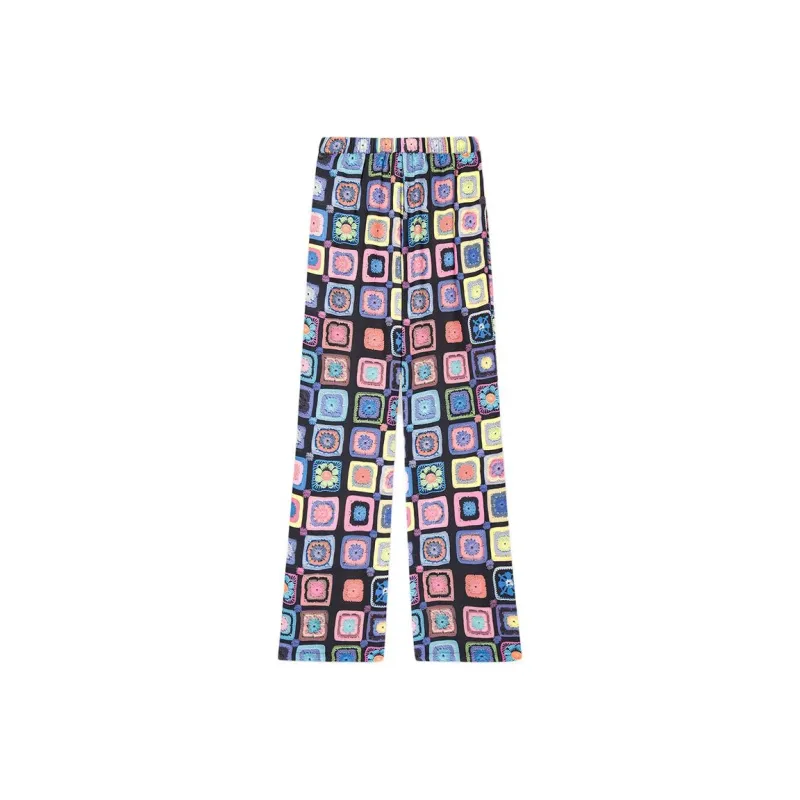 Desigual Casual Pants Women's Black With Print-1