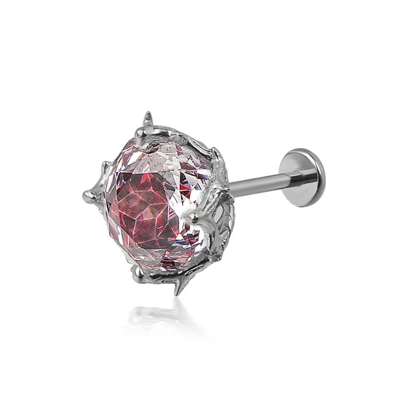 WIC Zircon Stud Earrings Unisex-16