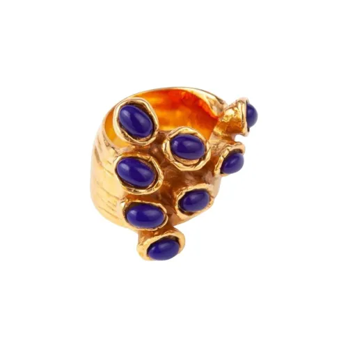 SAINT LAURENT Gold Plated Rings Unisex Gold