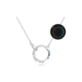 Lao Feng Xiang S925 Silver Necklace Pair Unisex