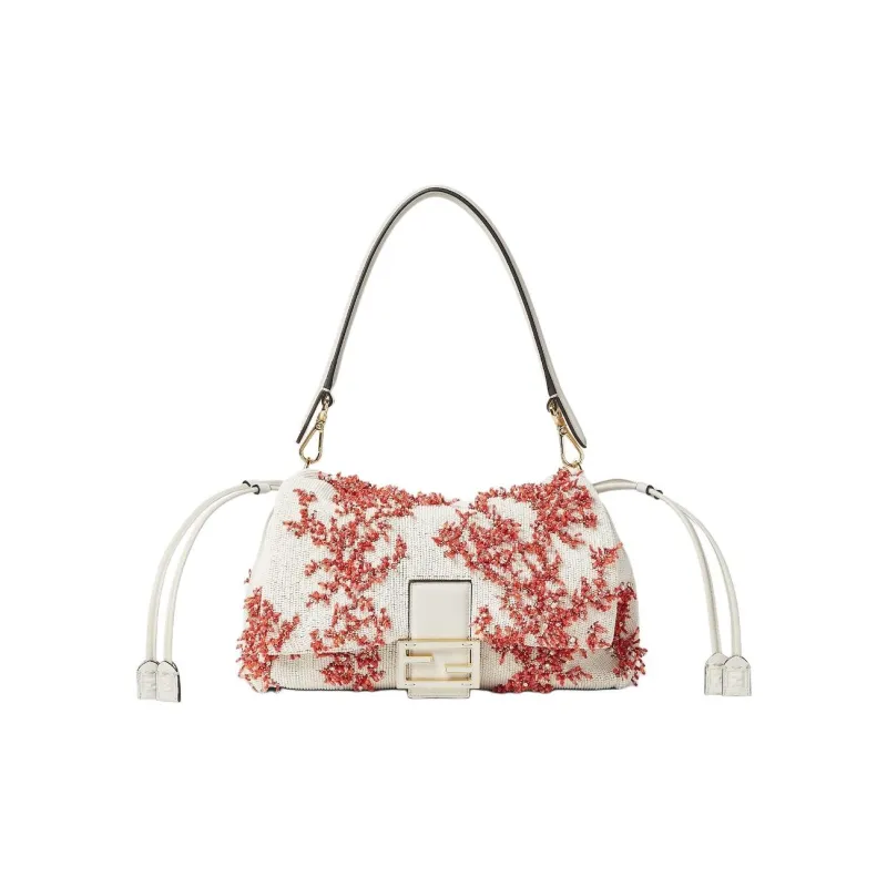 FENDI Baguette FF Buckles Baguette Bag, Shoulder Bag, Crossbody Bag, Handbag Medium Size Women's Multicolor-0