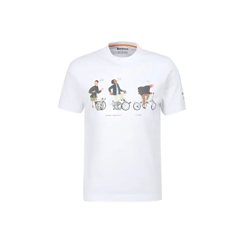 Brompton X BARBOUR T Shirts Men White-0