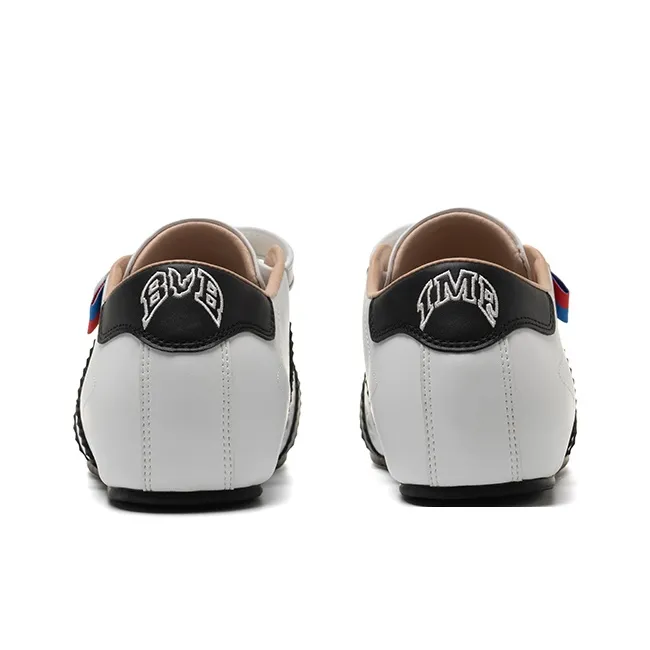 BBIMP Lightweight Height Increasing Low Top Skateboard Shoes Unisex White-3