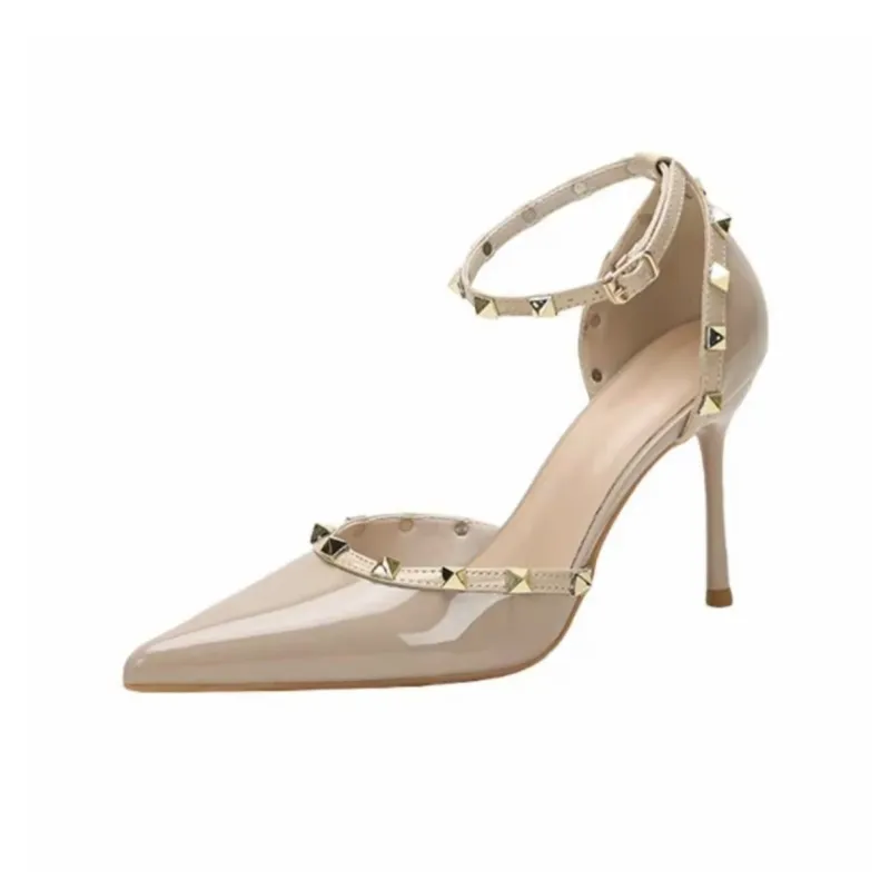 OBWA Slim Heel High Heels Women's Nude-0